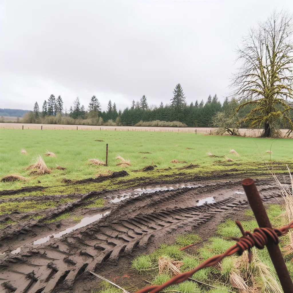 Rural acreage with open grassland and conifer forest in King County, Washington