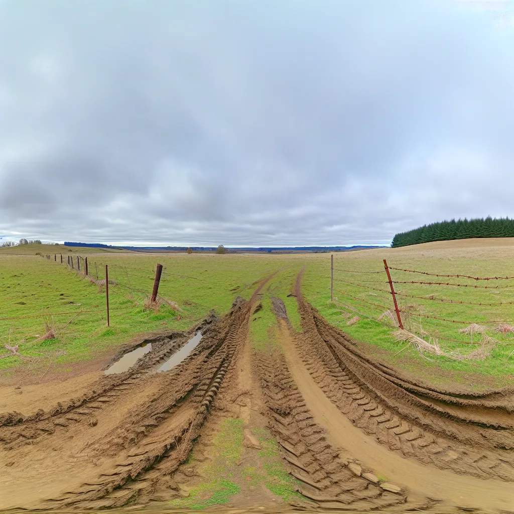 Rural acreage with open grassland and conifer forest in Kitsap County, Washington