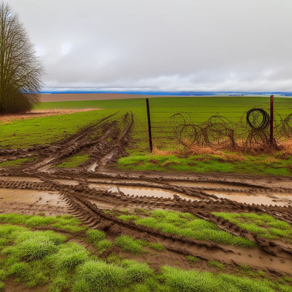 Rural acreage with open grassland and conifer forest in Mount Vernon, Washington