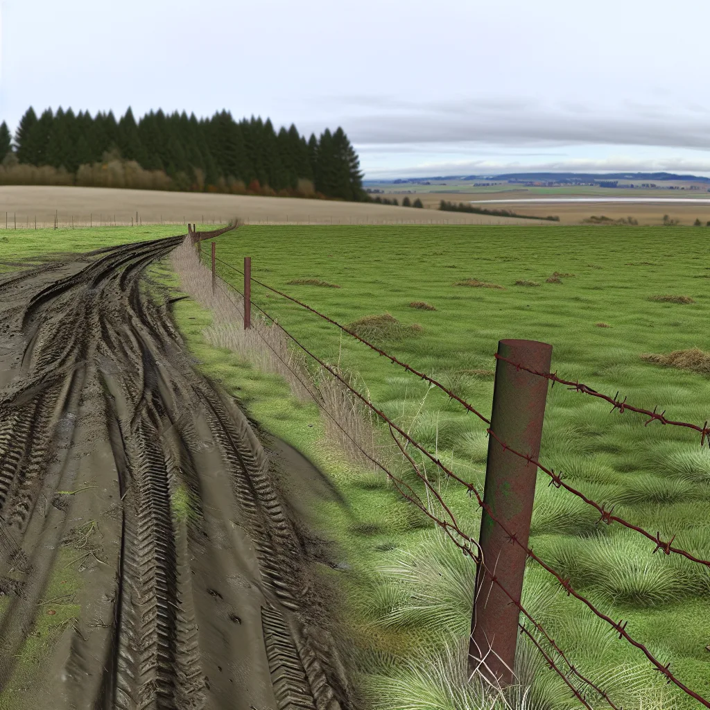 Rural acreage with open grassland and conifer forest in Vancouver, Washington