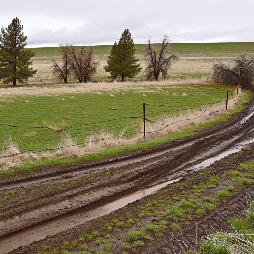 Rural acreage with open grassland and conifer forest in Yakima County, Washington