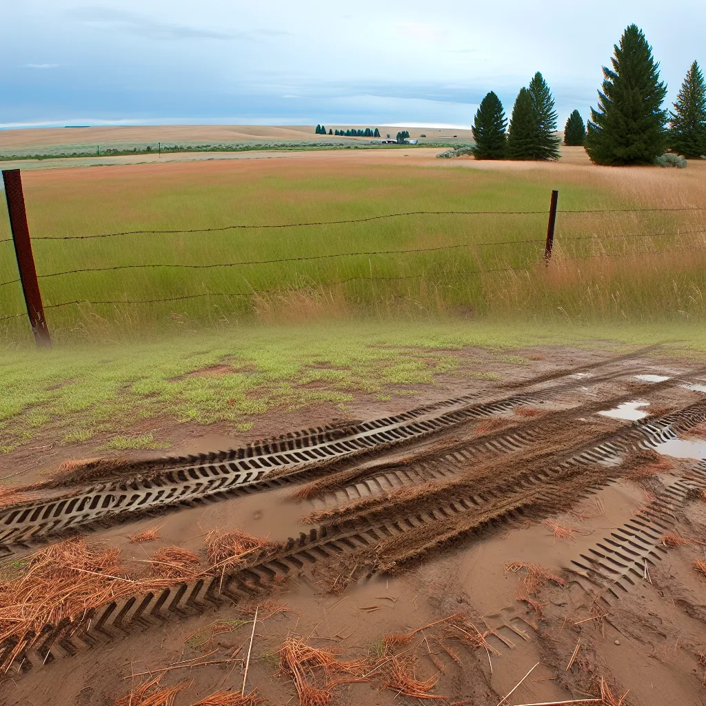 Rural acreage with open grassland and conifer forest in Yakima, Washington