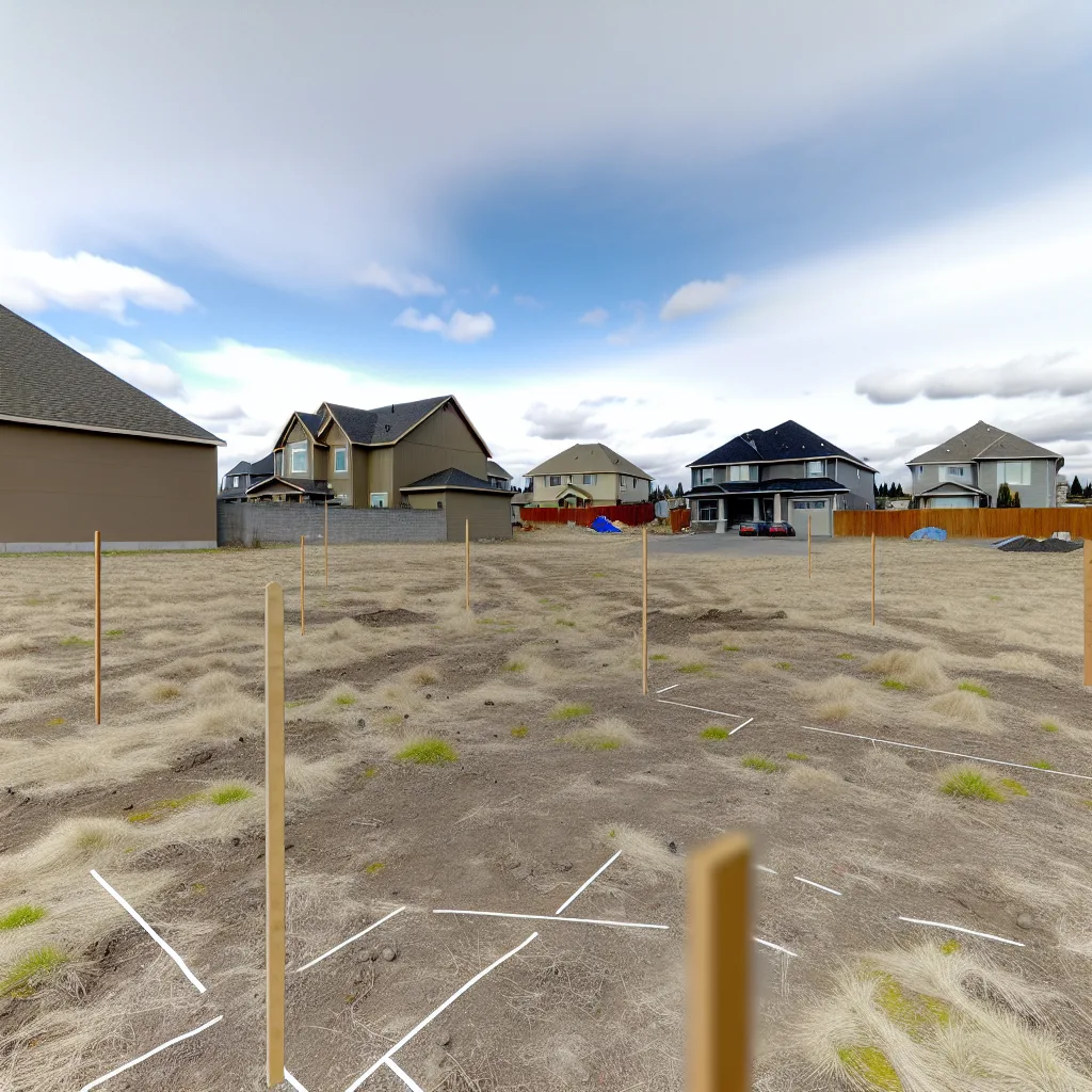 Cleared vacant residential lot for sale in Benton County, Washington