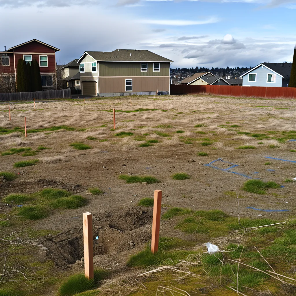 Cleared vacant residential lot for sale in Mount Vernon, Washington