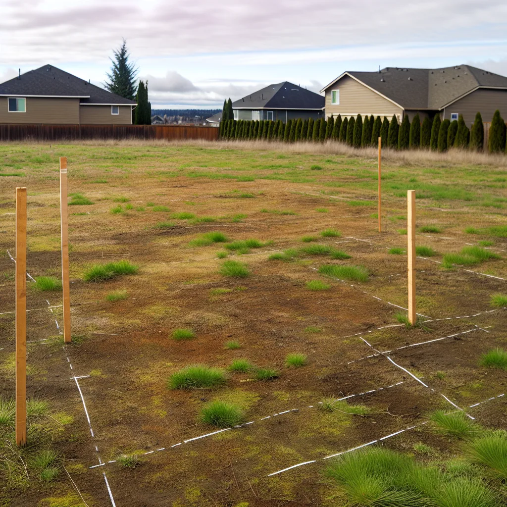 Cleared vacant residential lot for sale in Pierce County, Washington