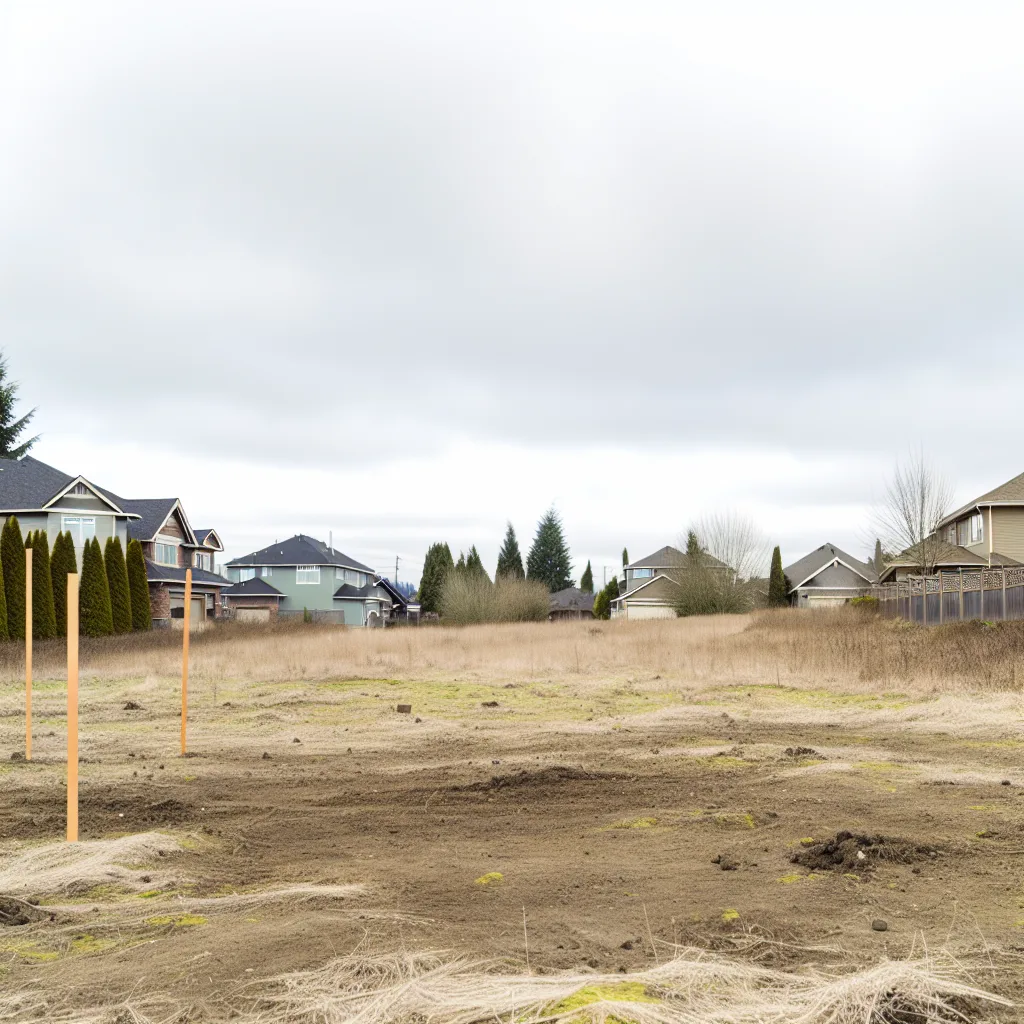 Cleared vacant residential lot for sale in Snohomish County, Washington