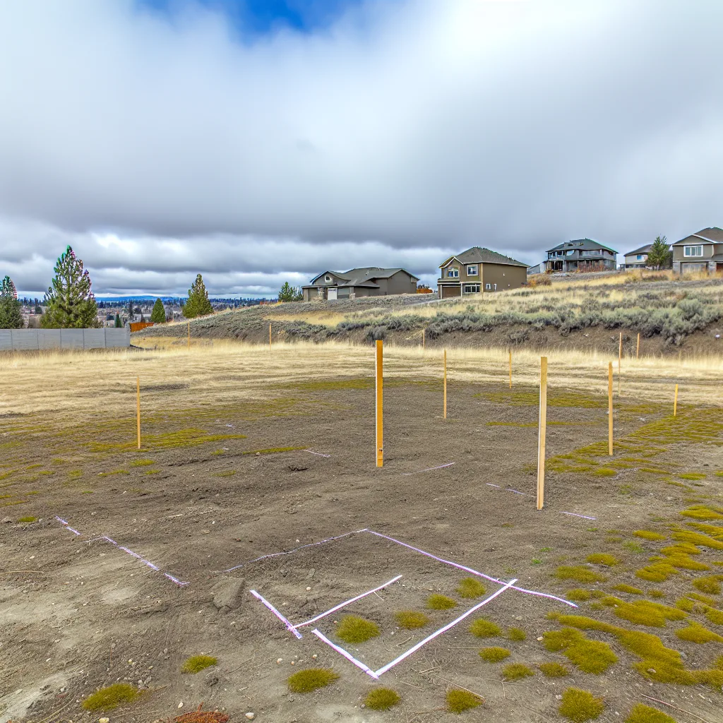 Cleared vacant residential lot for sale in Spokane County, Washington