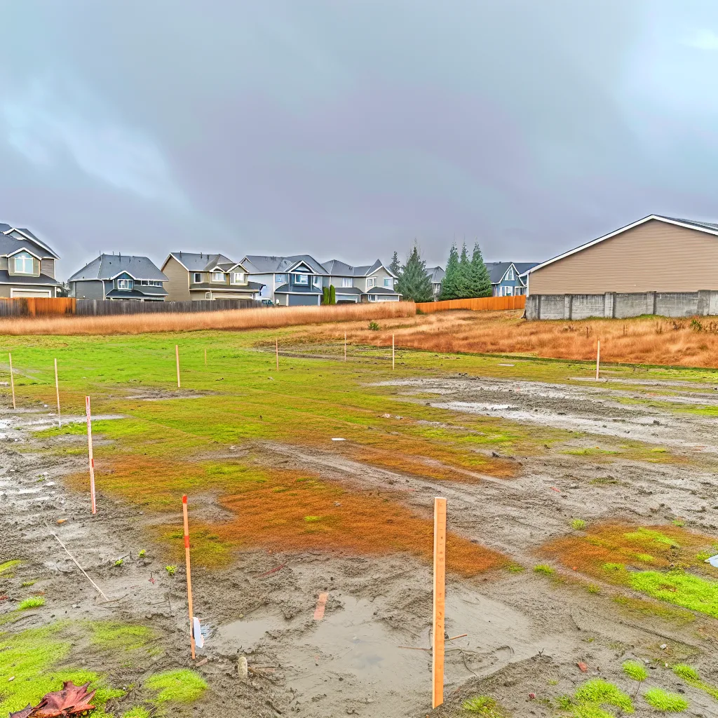 Cleared vacant residential lot for sale in Whatcom County, Washington