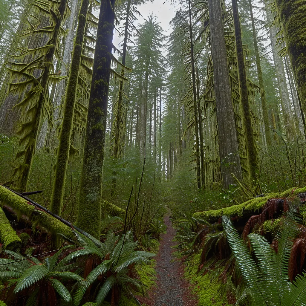 Wooded forest parcel with Douglas fir and cedar trees in Bremerton, Washington