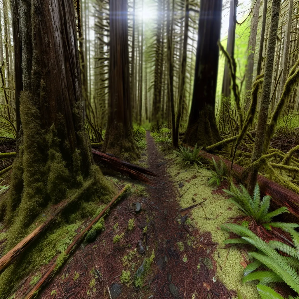 Wooded forest parcel with Douglas fir and cedar trees in Clark County, Washington
