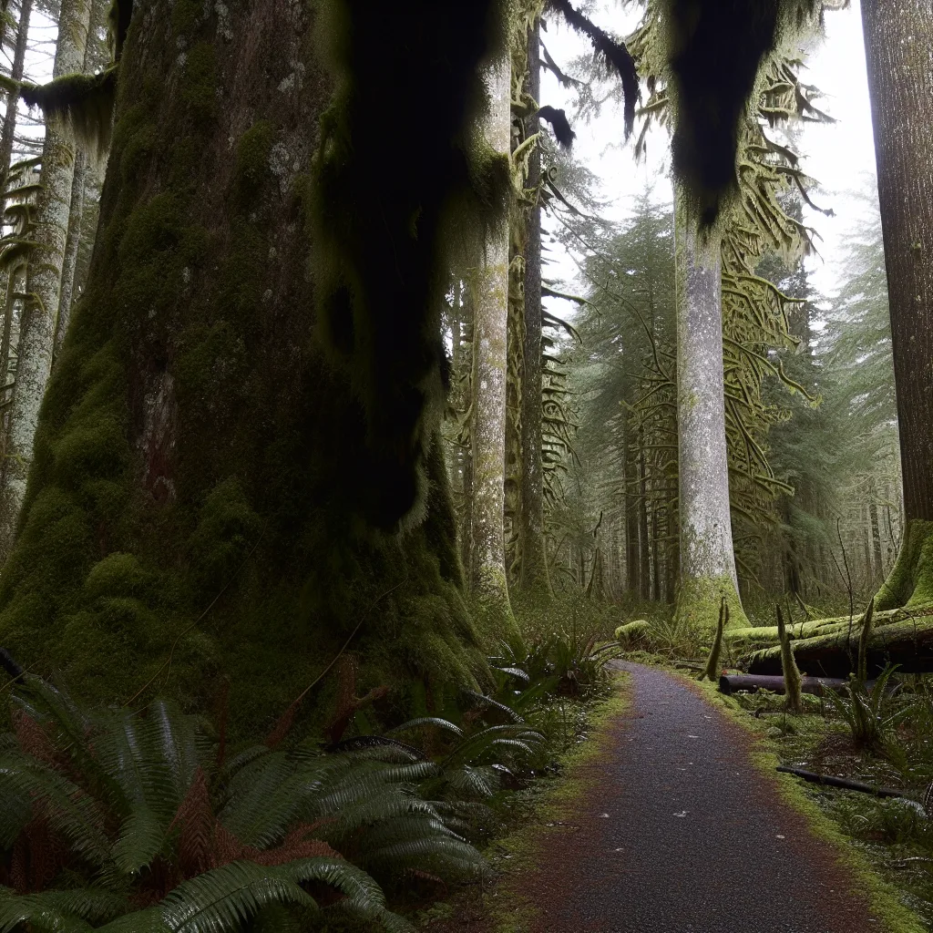 Wooded forest parcel with Douglas fir and cedar trees in Everett, Washington