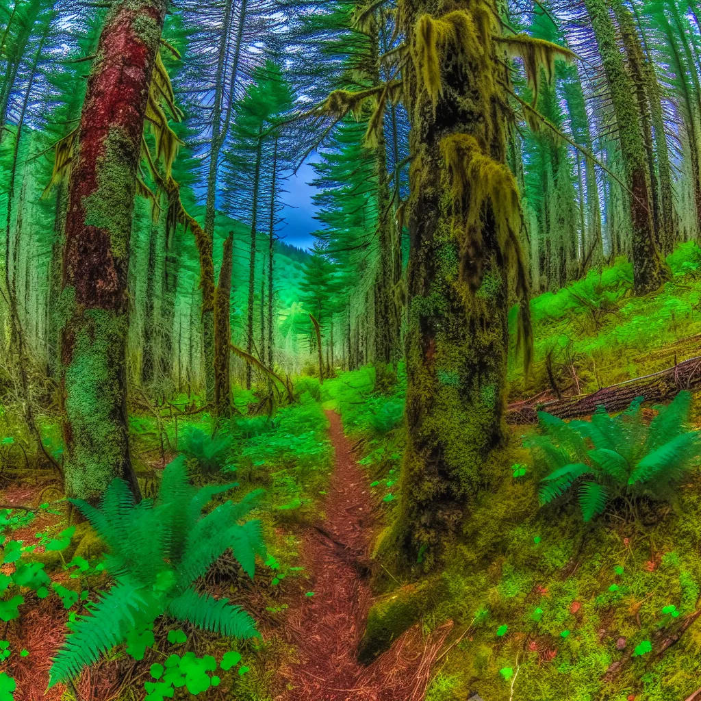 Wooded forest parcel with Douglas fir and cedar trees in Kennewick, Washington