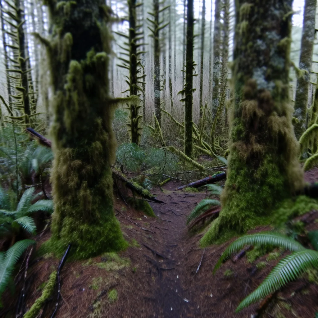 Wooded forest parcel with Douglas fir and cedar trees in Kitsap County, Washington