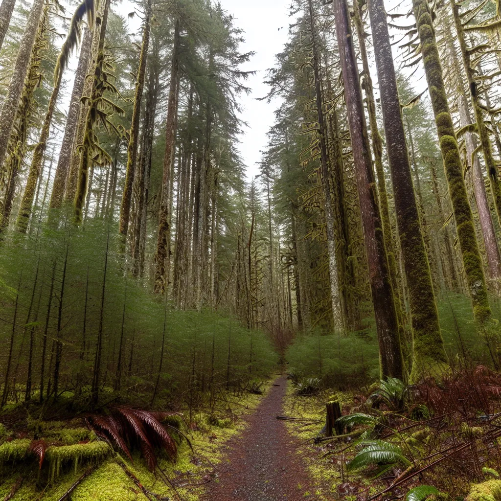 Wooded forest parcel with Douglas fir and cedar trees in Olympia, Washington