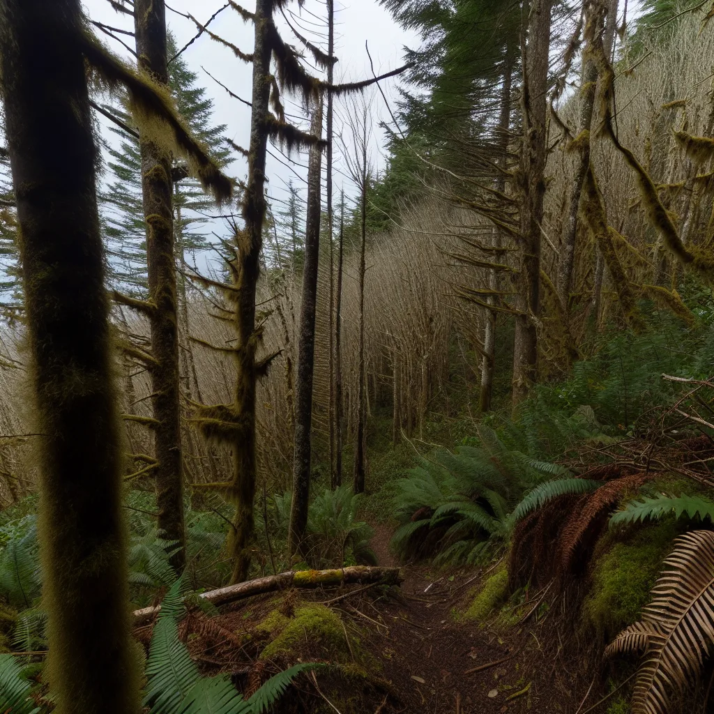 Wooded forest parcel with Douglas fir and cedar trees in Skagit County, Washington