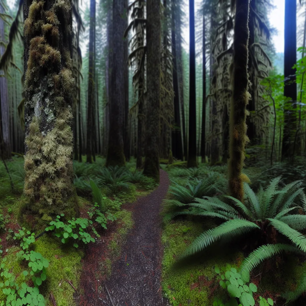 Wooded forest parcel with Douglas fir and cedar trees in Spokane County, Washington