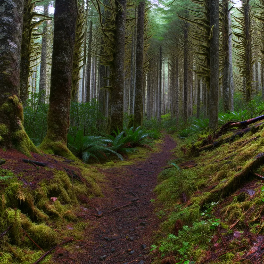 Wooded forest parcel with Douglas fir and cedar trees in Thurston County, Washington