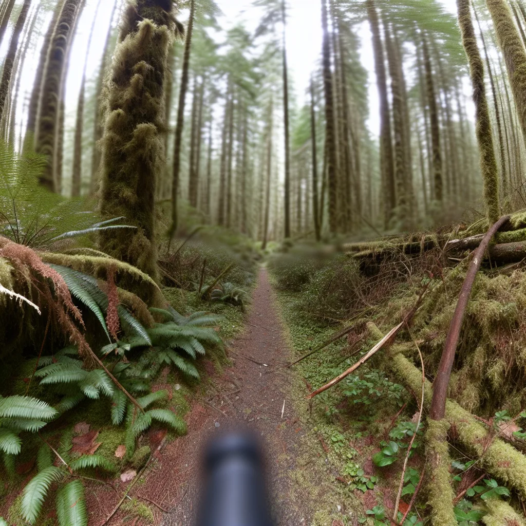 Wooded forest parcel with Douglas fir and cedar trees in Whatcom County, Washington