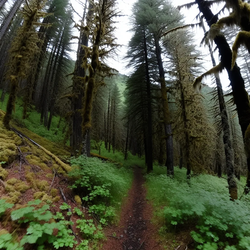Wooded forest parcel with Douglas fir and cedar trees in Yakima County, Washington